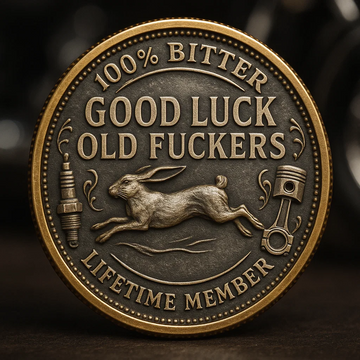 Good Luck Edgy Challenge Coin