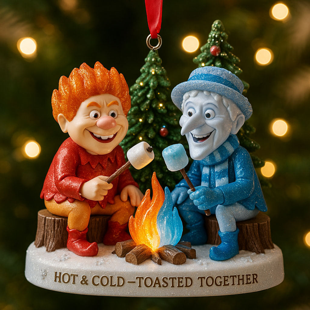 Hot and Cold Brothers Christmas Ornament
