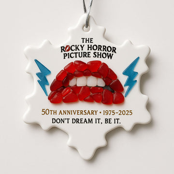 ROCKY HORROR PICTURE SHOW 50th Anniversary Sea Glass Ornament