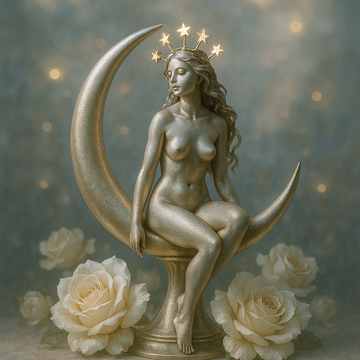 Moon Goddess Celestial Figurine