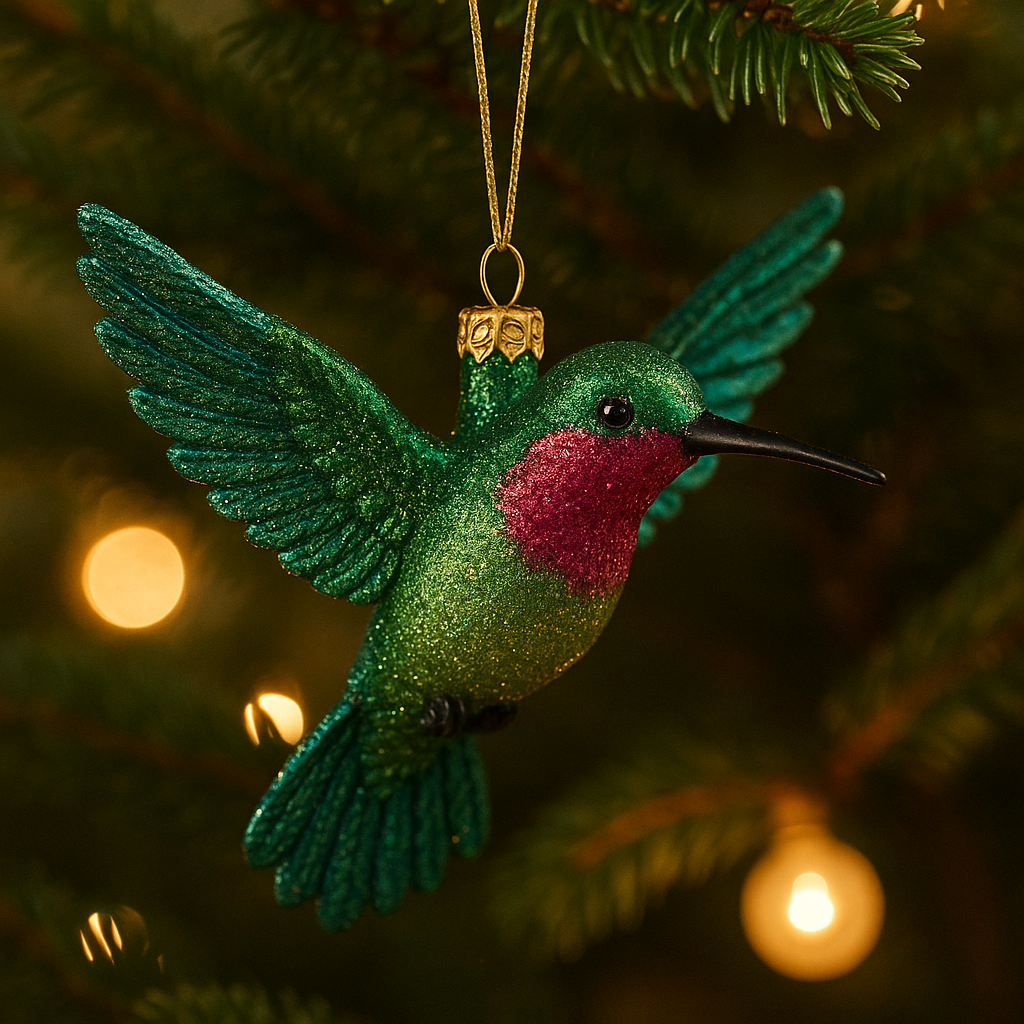 Hummingbird Christmas Tree Ornament