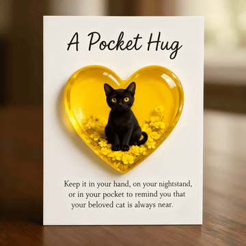 Pocket Hug Cat Card