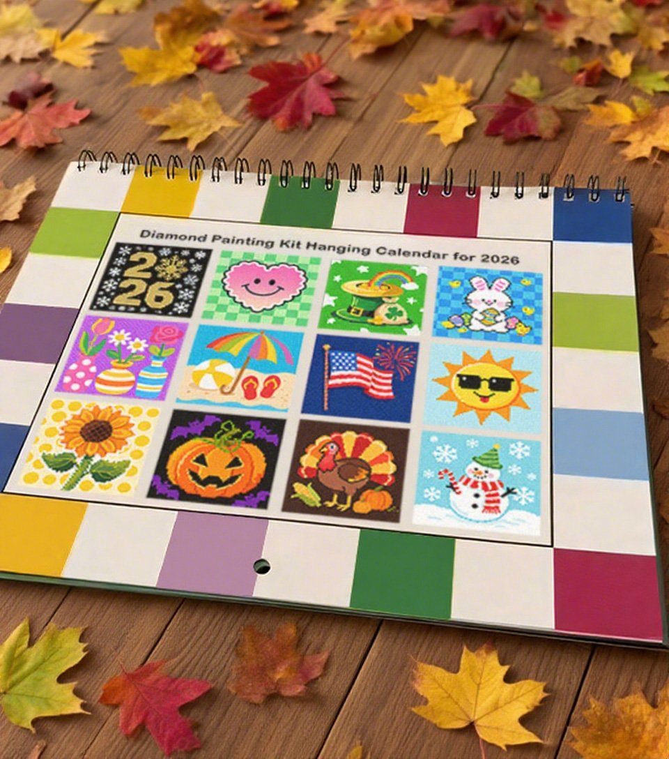2026 Wall Calendar Diamond Painting Kit (Beginners Friendily)