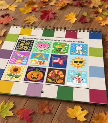 2026 Wall Calendar Diamond Painting Kit (Beginners Friendily)