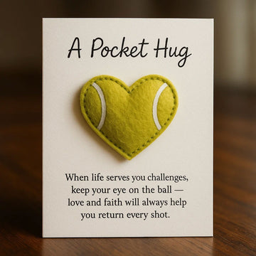 Tennis Heart Pocket Hug