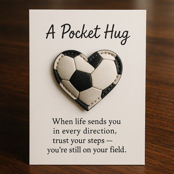 Soccer Heart Pocket Hug