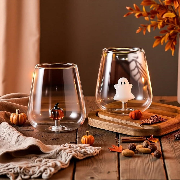 Wine Glass with Ghost Inside