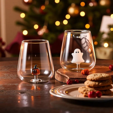 Wine Glass with Ghost Inside