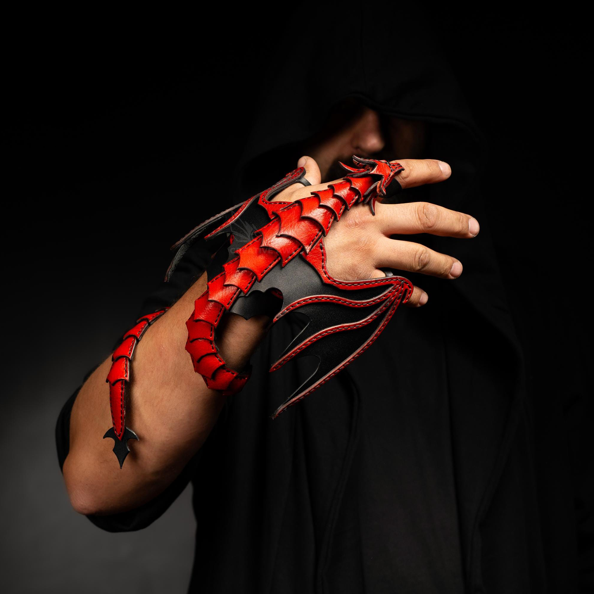 Leather Hand Dragon Bracelet