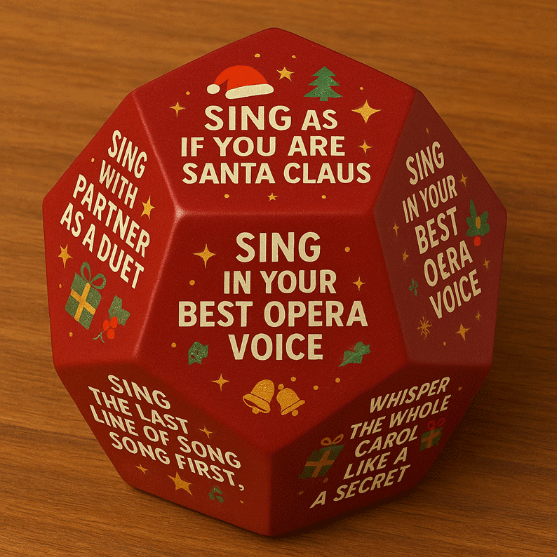 Christmas Karaoke Dice