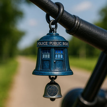 TARDIS Police Box Motorcycle Guardian Bell