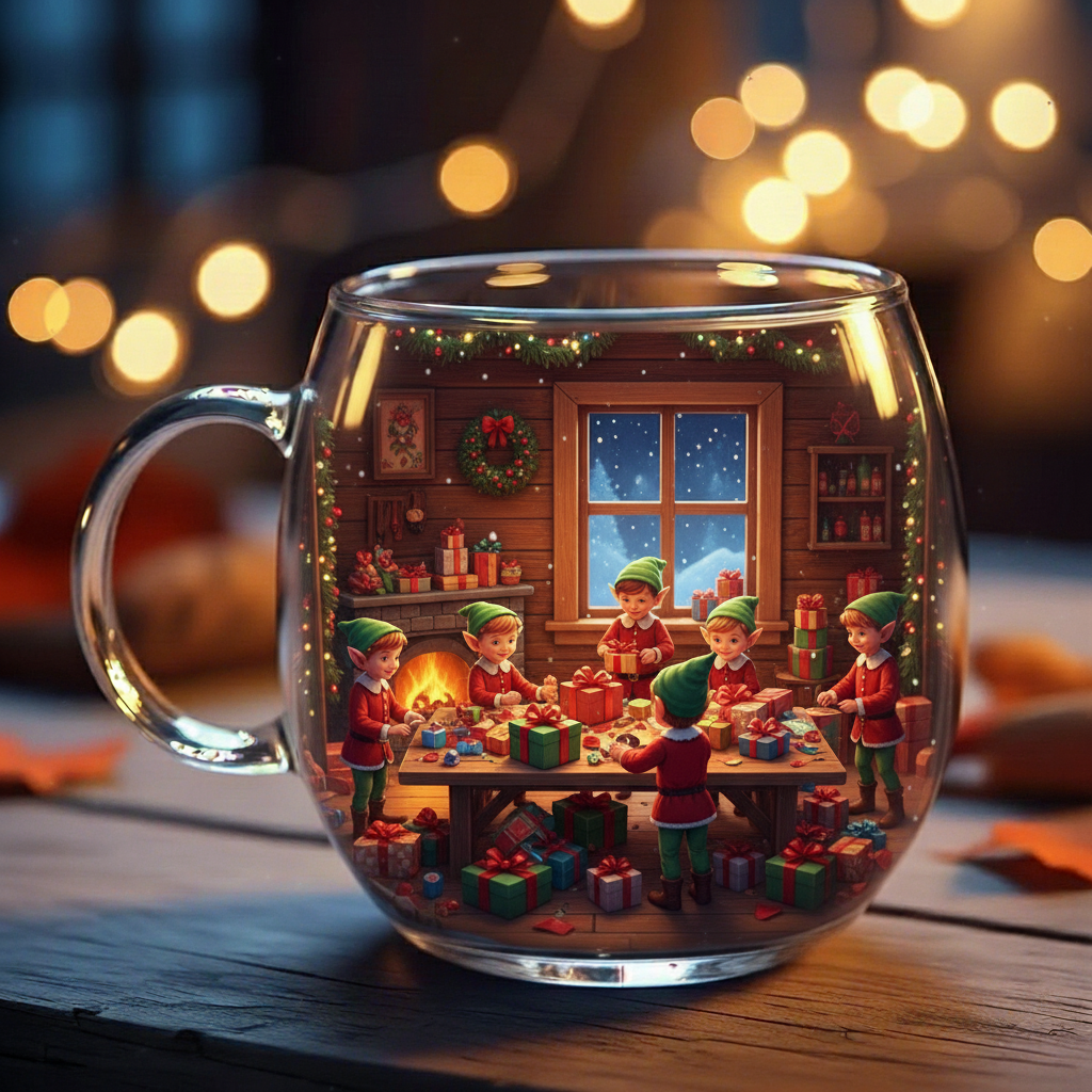 Christmas Wonderland Glass Mug Collection