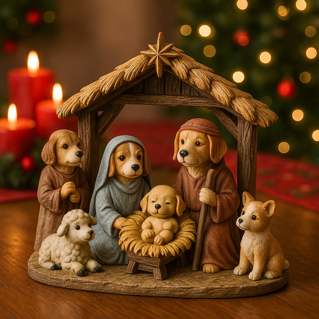 The Pawfect Nativity Christmas Figurine