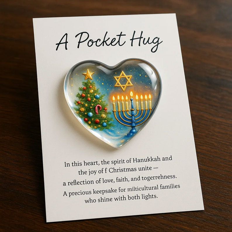 Christmas Hanukkah Pocket Hug