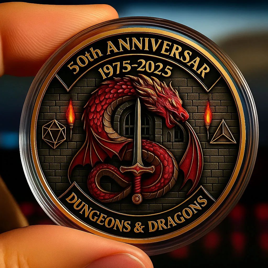 Dungeons & Dragons 50th Anniversary Commemorative Coin