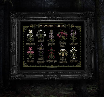 Poisonous Plants - Gothic Cross Stitch Kit