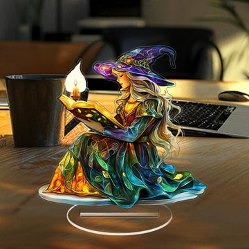Enchanting Witch Reading Acrylic Standee