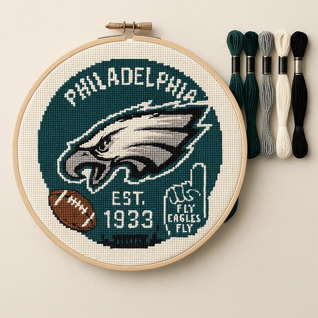 Football Team Cross Stitch Kit – DIY Fan Edition
