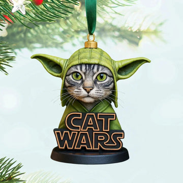 The Purr is Strong Galactic Cat Ornament