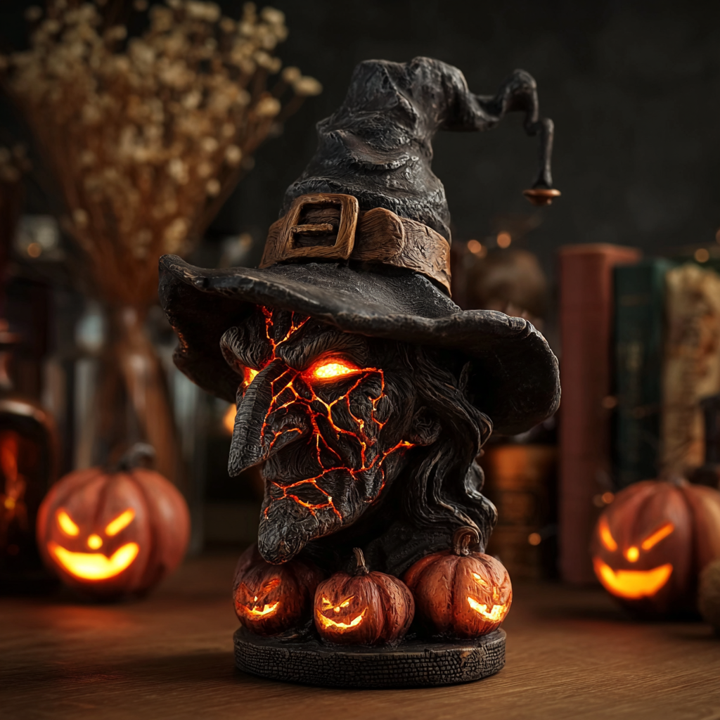 Halloween Witch Head Light
