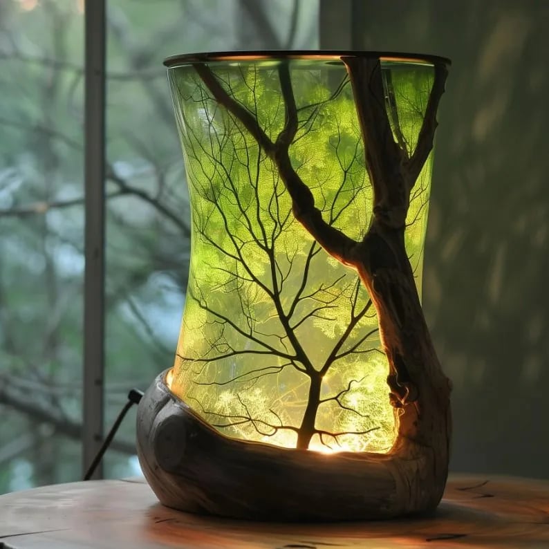 “Enchanted Forest” Nature-Inspired Ambient Lamp