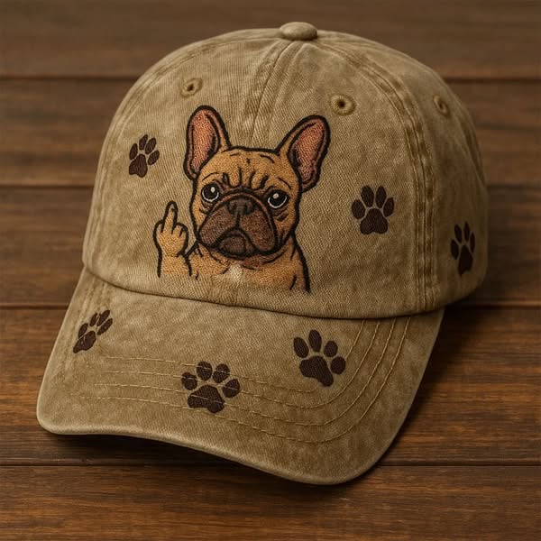Funny French Bulldog Hat