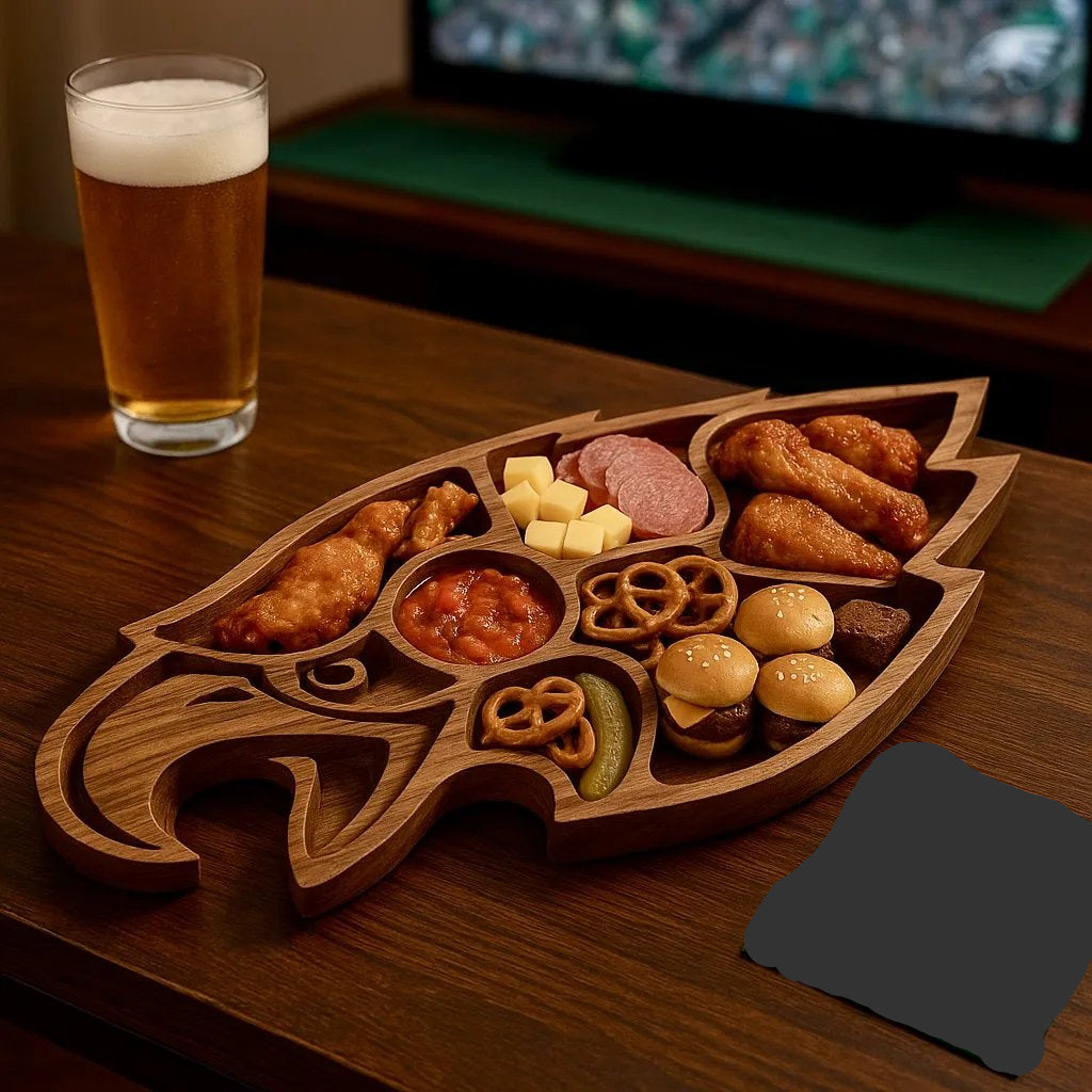 Team Legacy Wooden Charcuterie Board – Game Day Platter