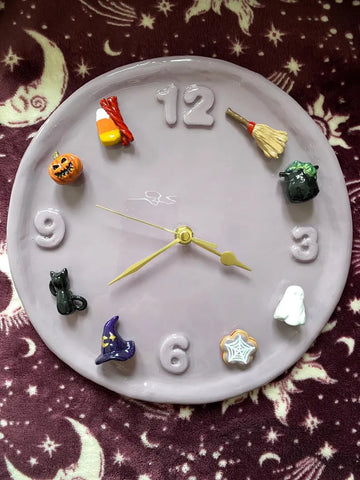 Handmade Clock with Magnet Charms