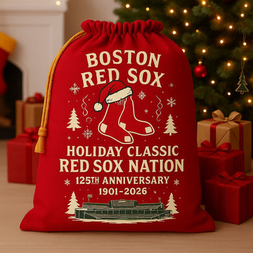 Boston Red Sox 125th Anniversary Holiday Santa Sack