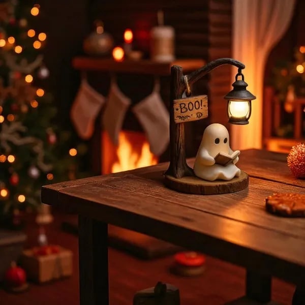 Cute Ghost Reading Lantern - BOO