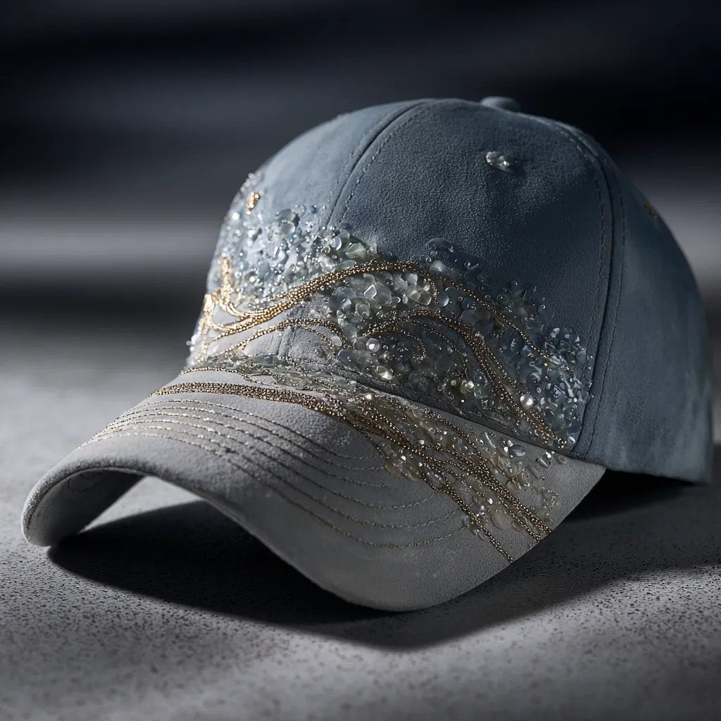 Sea Glass Embroidered Cap