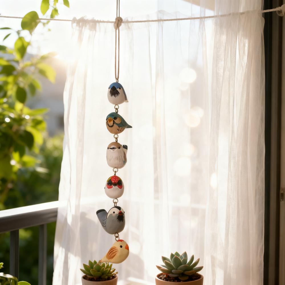 Handmade Wooden Bird Ornament