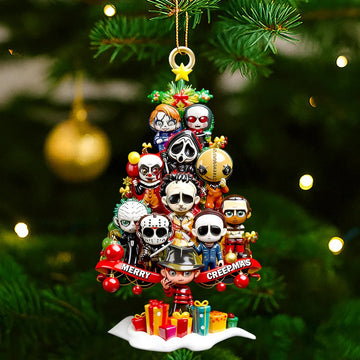 Merry Creepmas Horror Tree Ornament