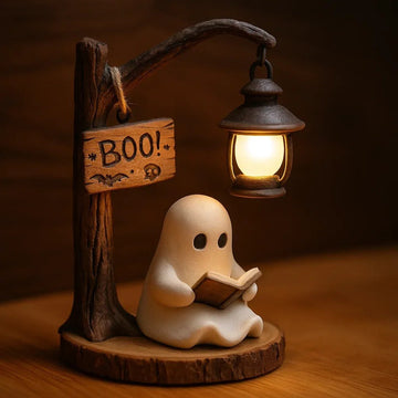 Cute Ghost Reading Lantern - BOO