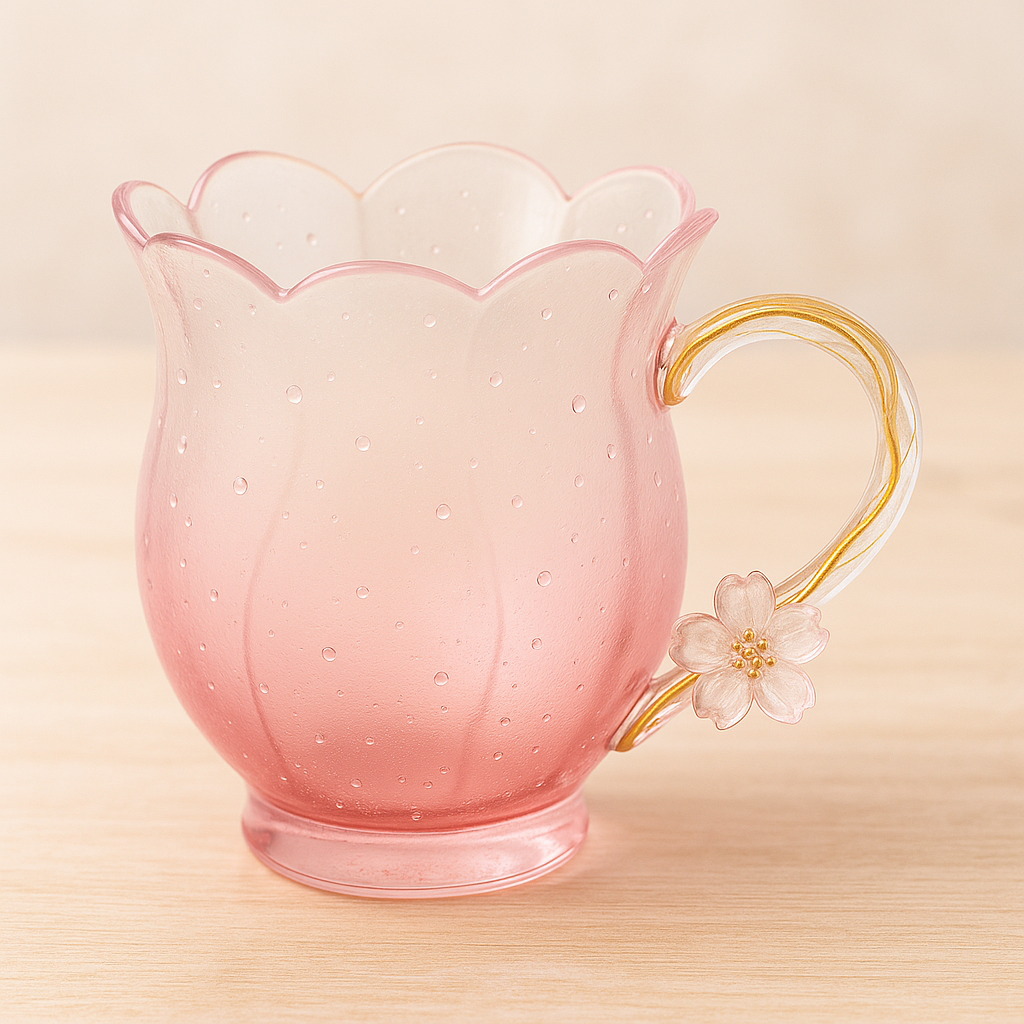 Flower Glass Mugs