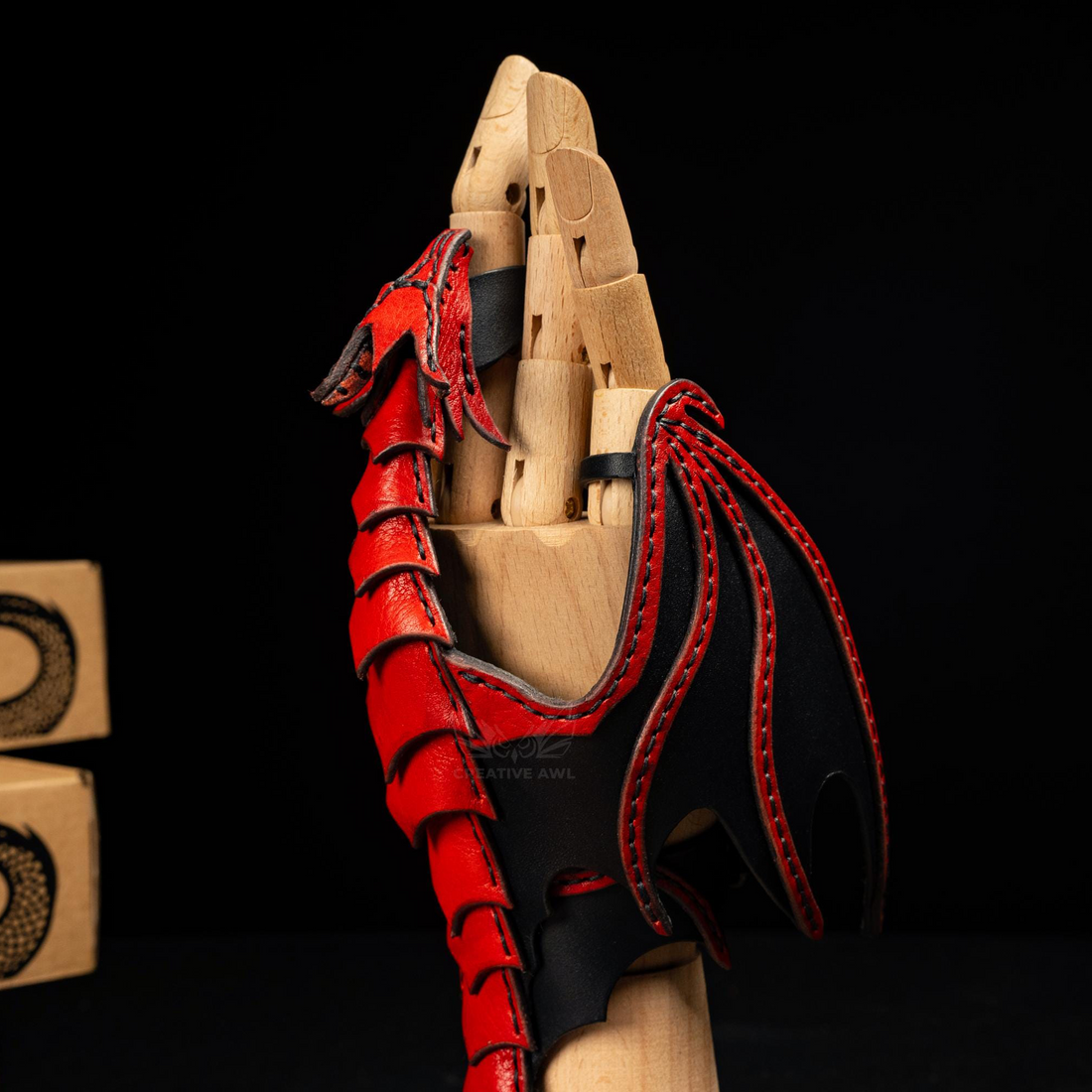 Leather Hand Dragon Bracelet