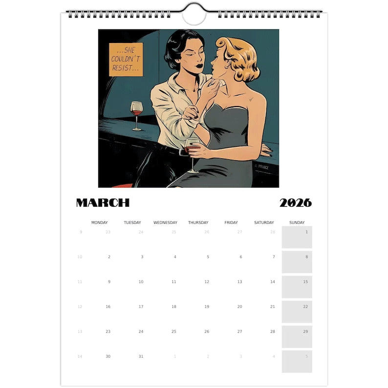 2026 Sapphic Love Calendar
