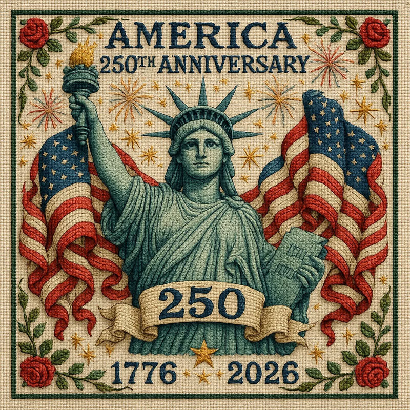 US 250th Anniversary Cross Stitch Kits