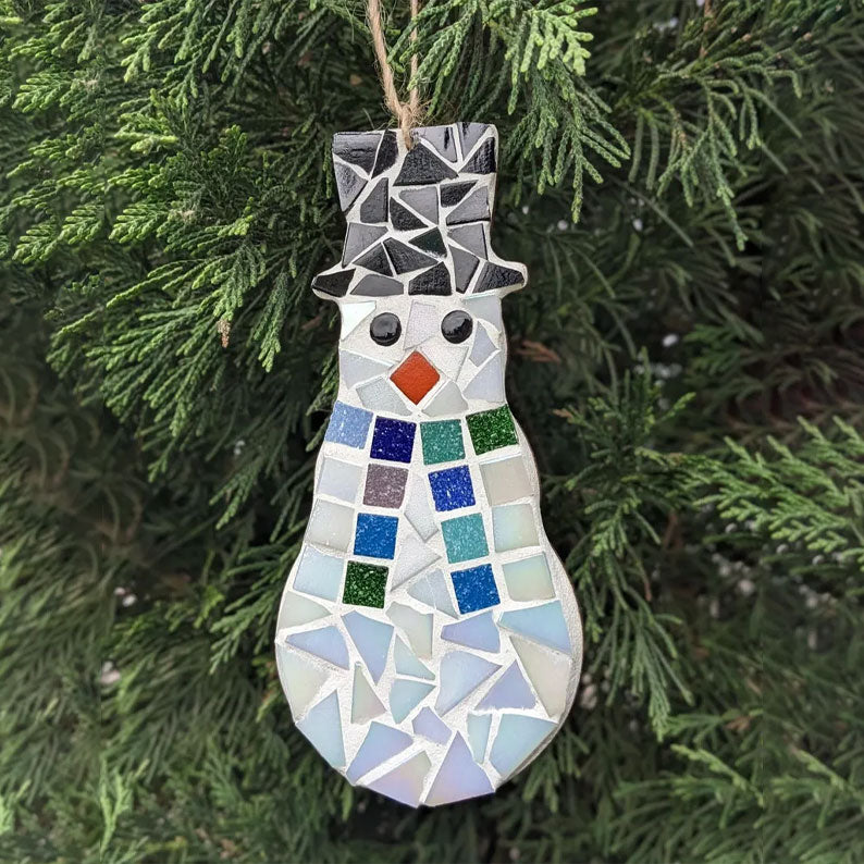 Santa Christmas Ornament Mini Mosaic Kit