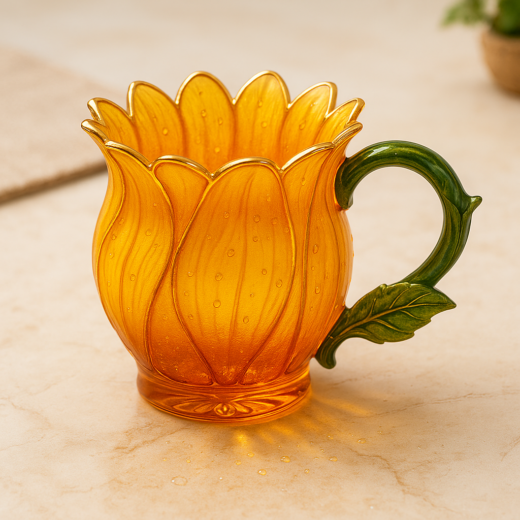 Flower Glass Mugs