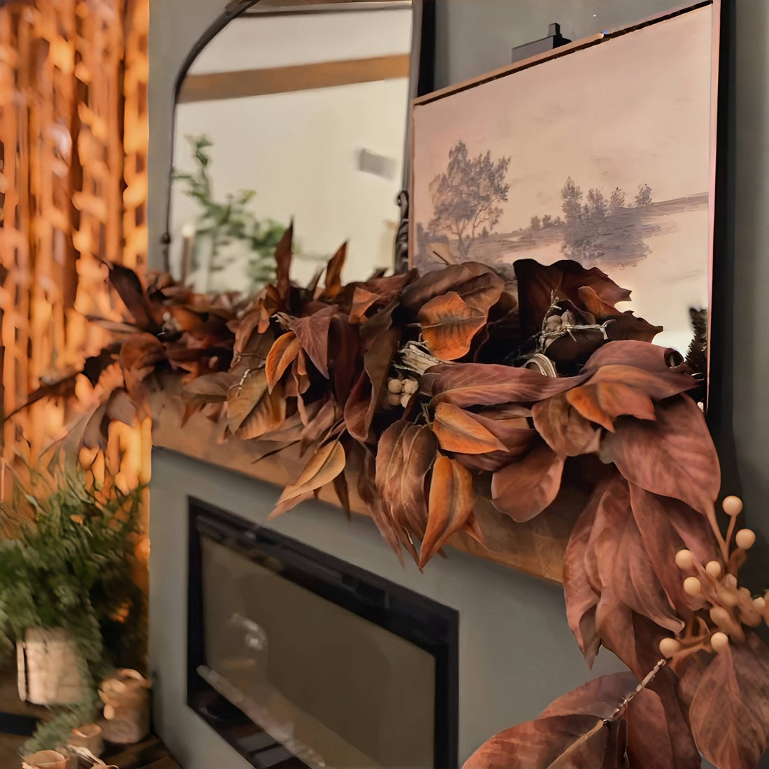 Rustic Magnolia Leaf Vine – Natural Look, Zero Maintenance