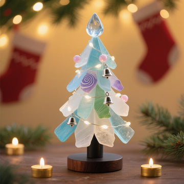 Handmade Sea Glass Christmas Tree Decoration
