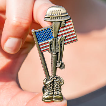 Handmade Soldier Memorial Pin