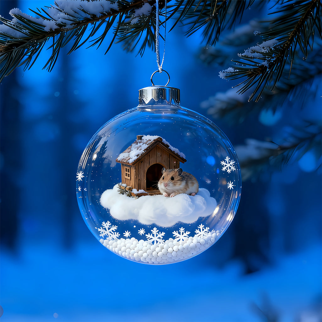 Hamster Crystal Ball – Adorable Fantasy 3D Illustration