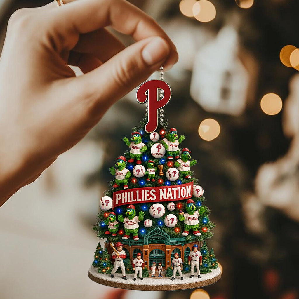 Philadelphia Phillies 2025 Christmas Ornament
