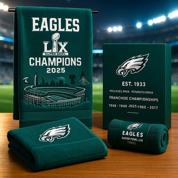 Philadelphia Eagles Super Bowl LIX Towel 2025