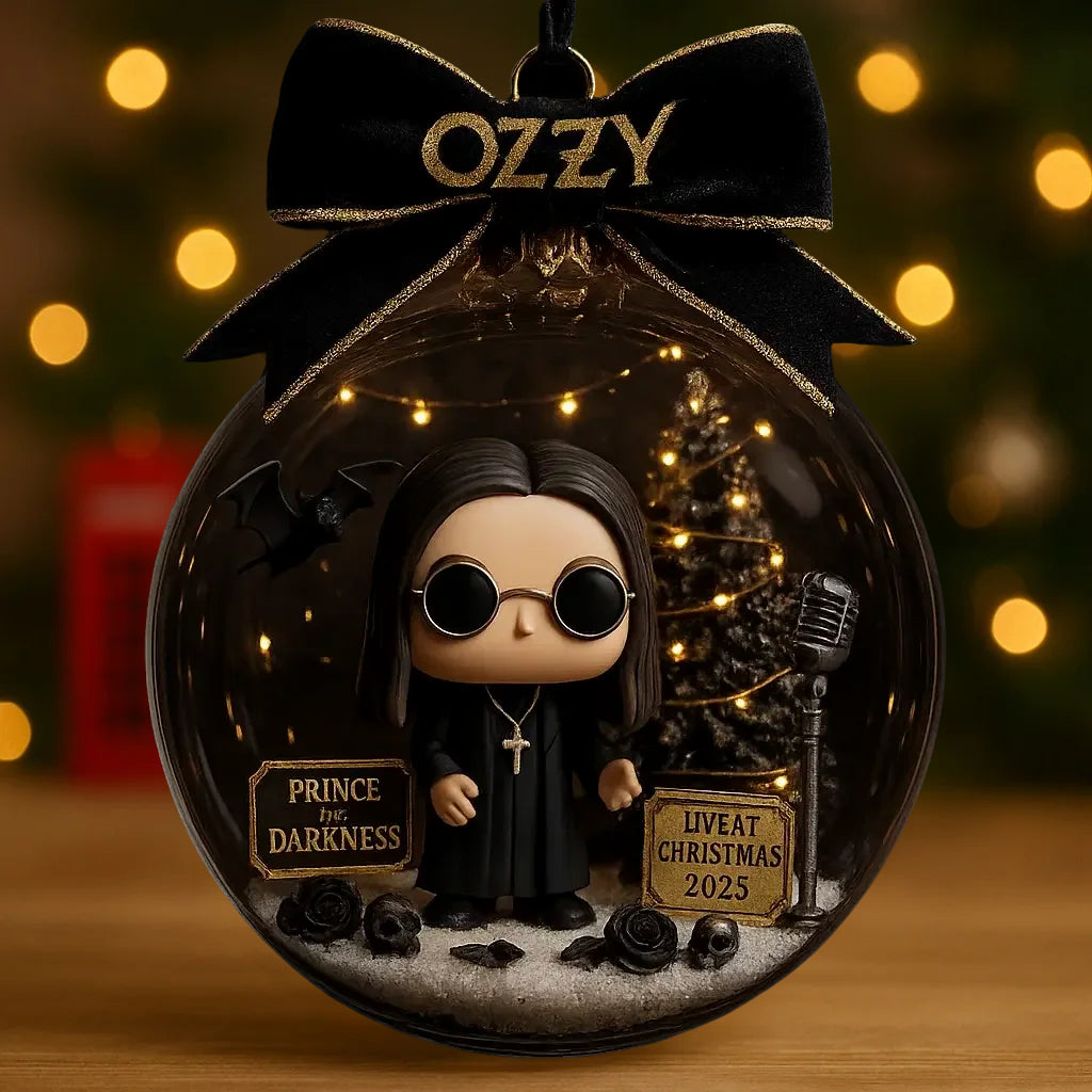 Ozzy Osbourne Christmas Ornament