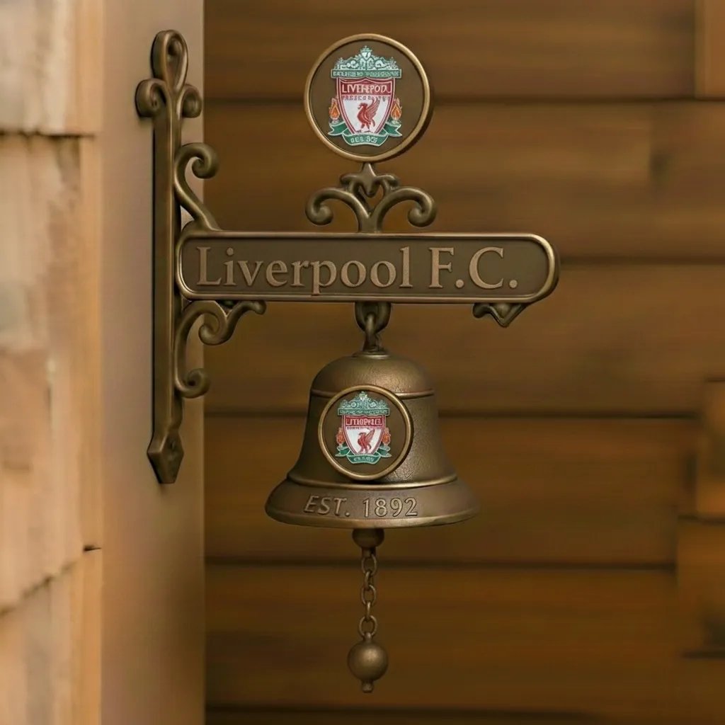 Football | Football Club Vintage Wall-Mounted Metal Doorbell