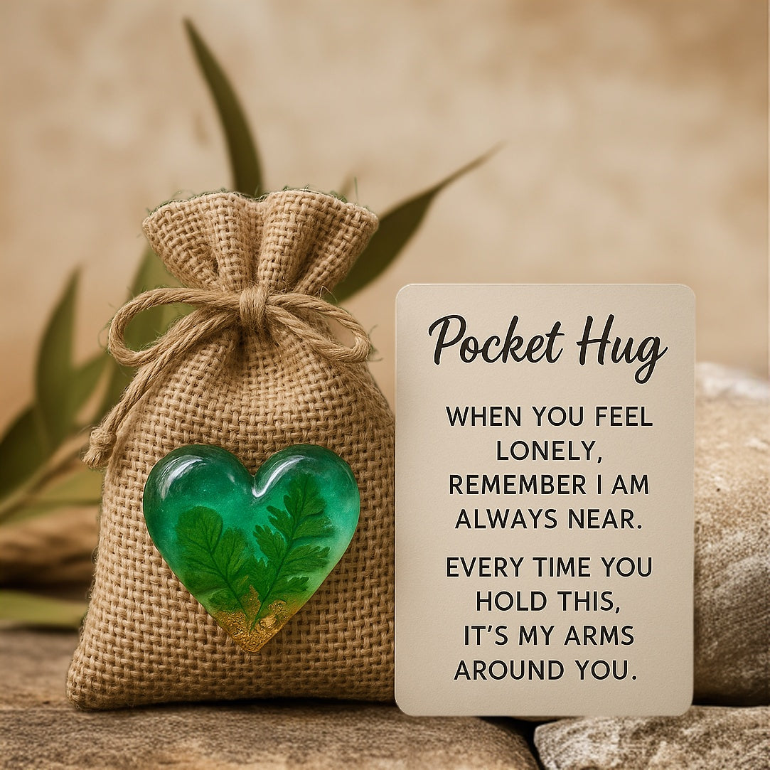 Evergreen Heart Pocket Hug