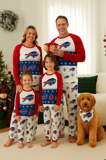 Buffalo Bills Family Holiday Pajamas Set